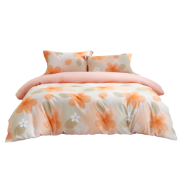 太湖雪全棉双面磨毛四件套 保暖纯棉冬套件 白薇 1.8米床220*240cm