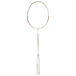 李宁（LI-NING）羽毛球拍HC1100超轻全碳素4U羽毛球单拍AYPM016-1白金（空拍）