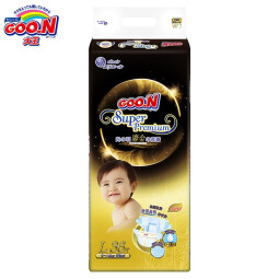 大王（GOO.N）光羽鎏金纸尿裤婴儿尿不湿 羽感薄尿布吸水尿布环贴尿裤 尺码可选 纸尿裤 L36片  (9-14kg)