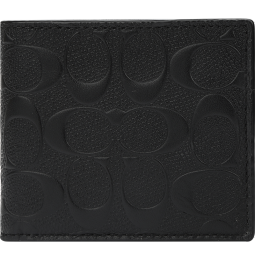 蔻驰（COACH）奢侈品男士钱包皮质短款F75371BLK【官方直供】