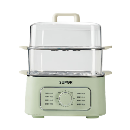 苏泊尔电蒸锅蒸饭锅蒸煮一体家用多功能可视电煮锅电蒸箱蒸包子锅电蒸笼9.3L三层电火锅 【60分钟定时】ZN23FK930