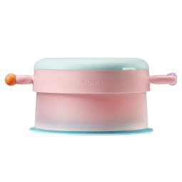 babycare儿童餐具宝宝注水保温碗吸盘碗辅食碗婴幼儿恒温碗威利特粉单碗