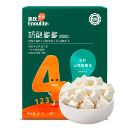 英氏（Engnice）忆小口儿童零食 原味奶酪多多 高钙添加益生元奶酪块休闲零食21g