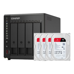 威联通（QNAP）TS-464C2 四核心处理器nas网络存储服务器内置双M.2插槽（含硬盘4T*4）
