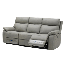 LAZBOY乐至宝布艺三人双功能位沙发简约灰绿色GN.615旧金山【30天发货】