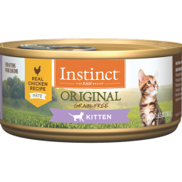 INSTINCT天然百利猫罐头 进口全阶段主食罐头高营养猫粮奖励零食湿粮 经典无谷 鸡肉幼猫罐头  156g*6