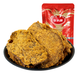 牛头牌 休闲零食 风干牛肉干 手撕牛肉干肉脯 五香味牛肉片100g