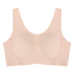 ubras无尺码加大版背心式文胸无痕无钢圈女士内衣女无痕胸罩兰花烟