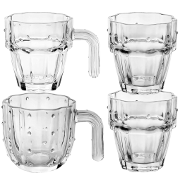 乐唯诗 玻璃水杯仙人掌叠叠杯花茶果汁杯热饮客厅创意可堆叠装饰冷水杯 仙人掌水杯【墨绿色】 275ml 1只