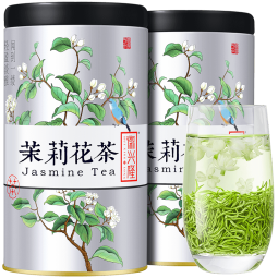 徽兴隆茉莉花茶2023新茶茶叶飘雪浓香型特级花草茶绿茶礼盒装500g