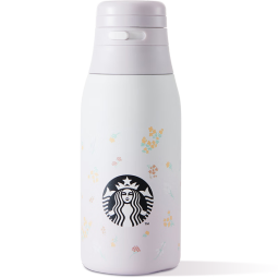 星巴克（Starbucks）夏野花丛系列渐变田园碎花保温杯355ml随行杯办公室男士女士礼物