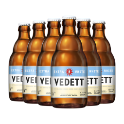 白熊（VEDETT）比利时进口白啤 精酿啤酒 玫瑰/海盐奇异果/接骨木白熊果味啤酒 6瓶白熊海盐奇异果330ml