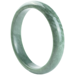 墨韵 玉手镯翠玉色天然A货贵州翠飘花玉镯子送女友老婆妈妈礼物 内径58-59mm(附鉴定证书)