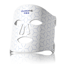 科施佳 QuasarMD红光面罩 美容仪 面膜仪提拉紧致 光子嫩肤仪除皱家用瘦脸脸部大排灯礼物送老婆 女朋友 白色