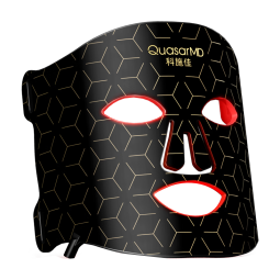 科施佳 QuasarMD红光面罩仪 美容仪提拉紧致 光子嫩肤仪 淡纹家用脸部面膜仪瘦脸大排灯生日礼物送女朋友 黑金版