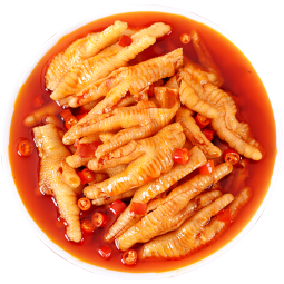 调皮小杜无骨鸡爪柠檬酸辣去骨脱骨泡椒凤爪网红解馋零食休闲食品大盒装 川香红油-1斤装