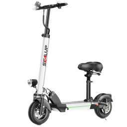 希洛普（SEALUP） 锂电池电动滑板车 便携可折叠电动车 代驾两轮代步车迷你电动车 36V黑/朝阳真空胎/3C金宇星/30-40km