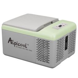 冰虎（Alpicool）车载冰箱压缩机制冷12V24V车家两用电冰箱冷冻冷藏箱货车小型冰柜 C9P 车用 (数显面板) 9升