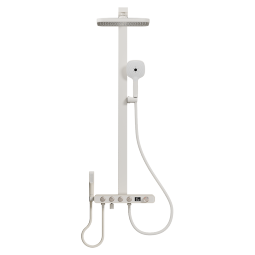 霍尼韦尔（Honeywell）卫浴四功能恒温花洒全套奶白色淋浴花洒套装儿童手持氧泡泡手持