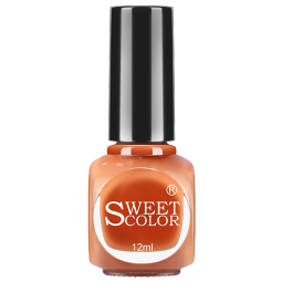 Sweet Color无味0毒免烤指甲油南瓜色12ml 不可撕拉美甲焦糖色秋冬深色指甲油