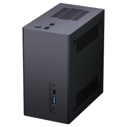 华擎【秦淮-DM】deskmini X300、x600 STX主板专用机箱全铝合金机箱迷你小型适用 皓月银