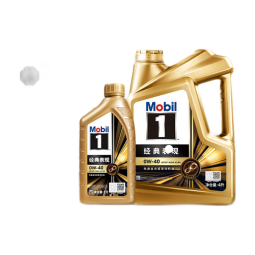 美孚（Mobil）1号经典表现金美0W-40 SP组合装全合成机油官方授权汽车保养4L+1L