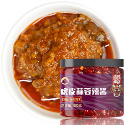 虎邦辣酱 鲁西牛肉酱虎皮蒜蓉酱辣椒酱拌饭酱麻辣牛肉酱 虎皮蒜蓉130g