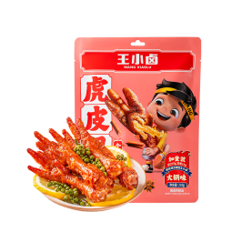 王小卤虎皮凤爪 火锅味210g (W3) 鸡爪 卤鸡爪 休闲零食 独立包装 