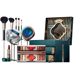 花西子东方妆奁礼盒彩妆套装蜜粉口红气垫眉笔送女友礼物生日礼物 【礼赠主推】1314全妆版妆奁