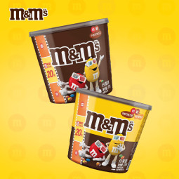 M&M'S畅享牛奶巧克力豆桶装270g mm豆休闲零食糖果圣诞礼物(随机发货）