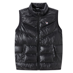 TOREAD kids探路者儿童马甲男女秋冬新款保暖舒适百搭鸭绒儿童羽绒背心 黑色 150cm