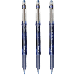 百乐（PILOT）P500针管中性笔直液式签字笔考试财务水笔走珠笔0.5mm 蓝色 3支装 BL-P50