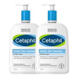 丝塔芙（Cetaphil）蓝朋友保湿洗面奶 无泡沫温和洁面乳滋润舒缓男女敏感肌适用 591ml 双瓶