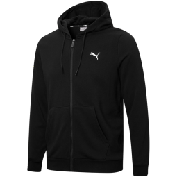 彪马（PUMA）男子修身运动休闲拉链连帽针织卫衣外套848732 黑色-01 L(180/100A)