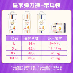 奇莫皇家至柔拉拉裤 婴儿弹力裤 出行便捷超薄透气宝宝尿不湿四码可选 皇家至柔弹力裤XXL40片 通用