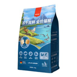 顽皮（Wanpy）双鲜猫粮冻干双拼粮 成幼猫主食干粮英短美短蓝猫宠物食品 【基础款】鸡肉+三文鱼1.5kg