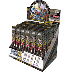 卡游 奥特曼中性笔端盒盲盒笔英雄光耀版正版按动0.5针黑笔签字水笔儿童学习用品套装考试专用