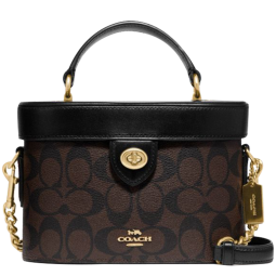 蔻驰（COACH）奢侈品Kay女士单肩斜挎包盒子包F78277【品牌授权】年货礼物