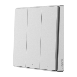 Aqara绿米联创智能墙壁开关D1白色 遥控开关 已接入米家 需搭配网关 【配件】深空灰-三键面板