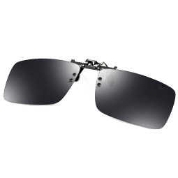 陌龙（Molong）偏光镜近视夹片男女式超轻驾驶镜墨镜夹片式太防强光M0845 黑灰片