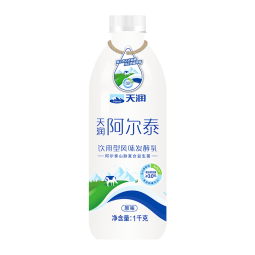 天润（TERUN）新疆特产 阿尔泰饮用型风味发酵乳低温酸奶 家庭装 1kg 酸奶