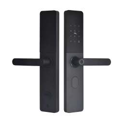 美菱智能门锁指纹锁家用入户防盗门半自动电子锁密码锁公寓木门智能锁 ML-AF24MS01标准版 包安装