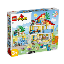 乐高（LEGO）积木拼装得宝10994 三合一梦幻小屋大颗粒积木桌儿童玩具生日礼物