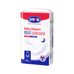 露安适（Lelch）柔护羽柔裤 日夜柔软适动纸尿裤  干爽透气婴儿尿不湿 夜用纸尿裤M54片