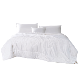 富安娜舒暖 30%大豆纤维被子 抑菌空调被 双人加大 3.5斤 230*229cm 白