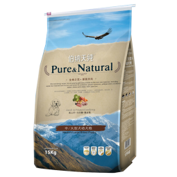 伯纳天纯（Pure&Natural） 宠物狗粮金毛哈士奇萨摩耶中大型幼犬狗粮 15kg