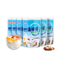 南国 椰奶清补凉280g*6罐 整箱送礼 海南特产代餐椰子汁饮料