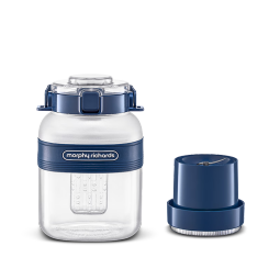 摩飞电器（Morphyrichards）榨汁机 榨汁桶便携榨汁杯无线充电果汁杯随行杯1升容量户外果茶冷泡桶迷你小胖吨MR9805 Nano版 蓝