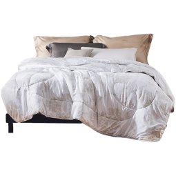 罗莱 家纺被芯春秋被软糯经典款春夏被芯四季被空调被 【防螨抗菌纤维填充】缅柔 白色 1.8米床/220*250cm 四季被(适宜室内温度15-23℃)