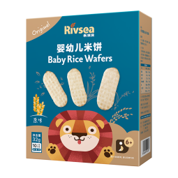 禾泱泱 婴幼儿米饼原味32g(20片)  入口易溶高钙宝宝零食6月+